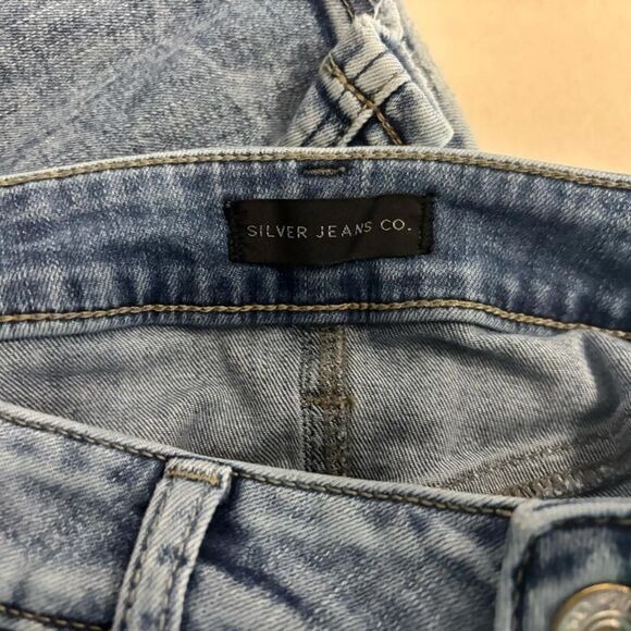 Silver Jeans Co 31x31 Women's Avery Slim Boot Cut Denim Medium Wash - Picture 6 of 8